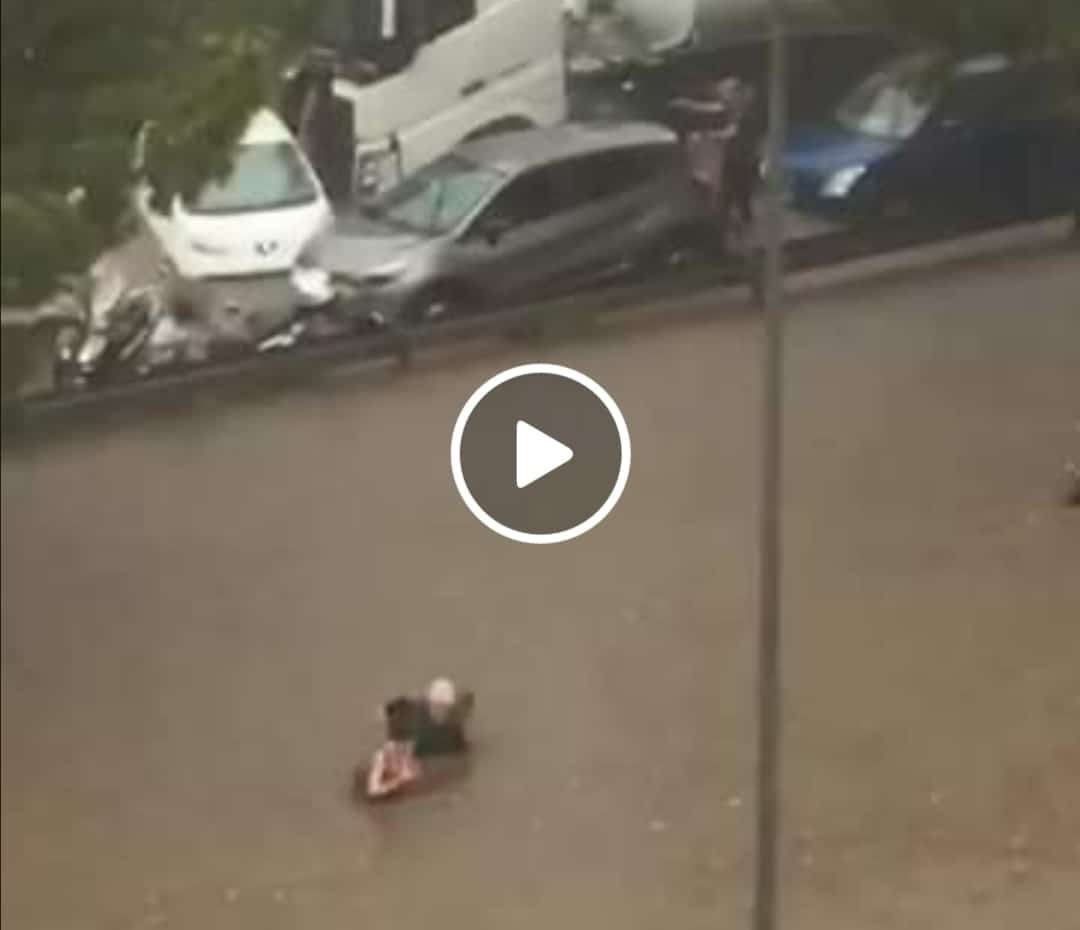 Terrore in viale Regione Siciliana dopo nubifragio, due persone morte annegate