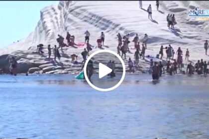 Scala dei Turchi di Realmonte vietata, blitz di Carabinieri e Guardia Costiera (VIDEO)