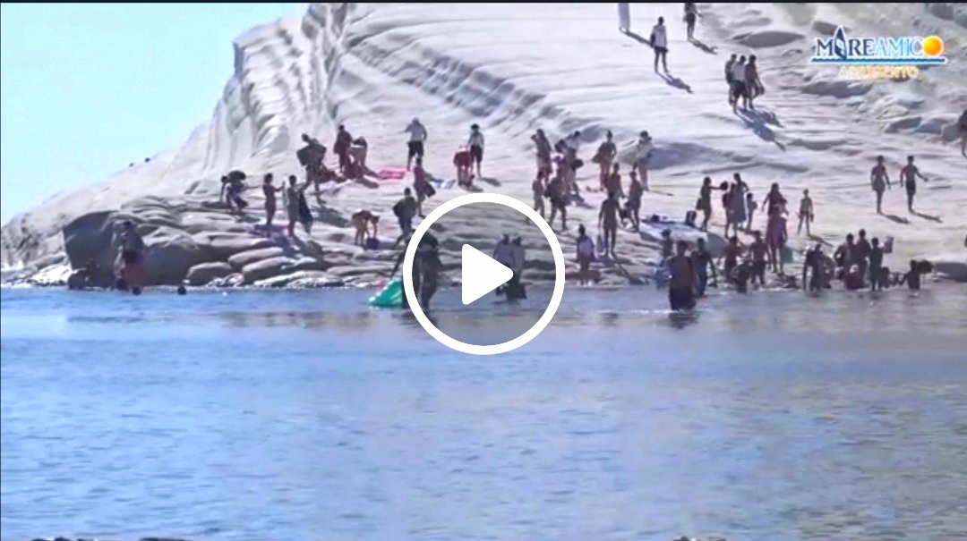 Scala dei Turchi di Realmonte vietata, blitz di Carabinieri e Guardia Costiera (VIDEO)