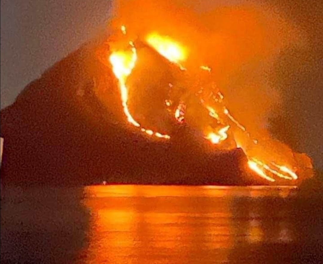 Inferno nel Trapanese, brucia la Riserva di Monte Cofano