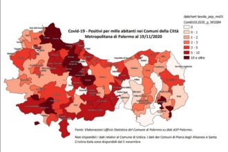 Covid-19, a Palermo 10 positivi ogni 1.000 abitanti, I DATI DI TUTTI I COMUNI