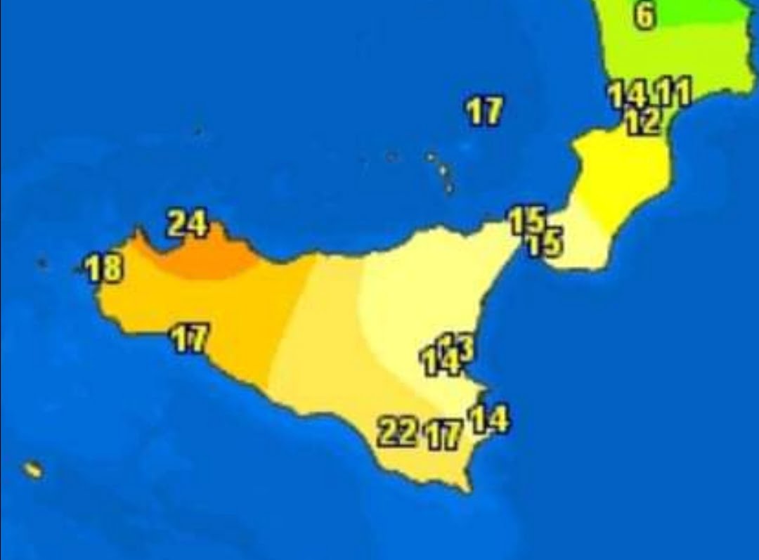 Caldo anomalo nel Palermitano, la notte con 25 gradi