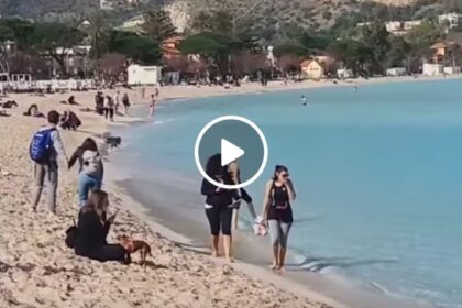 A Mondello prove di estate, 26 gradi e spiaggia piena