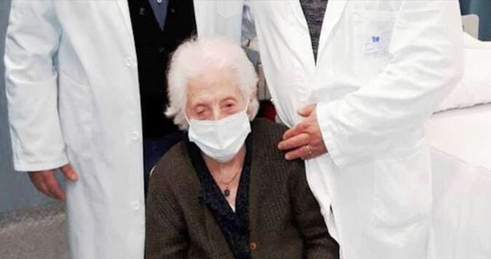 Nonna Maria Cerami si vaccina a 106 anni, record sulle Madonie
