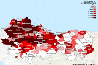 Zona rossa provincia Palermo, incidenza in diminuzione