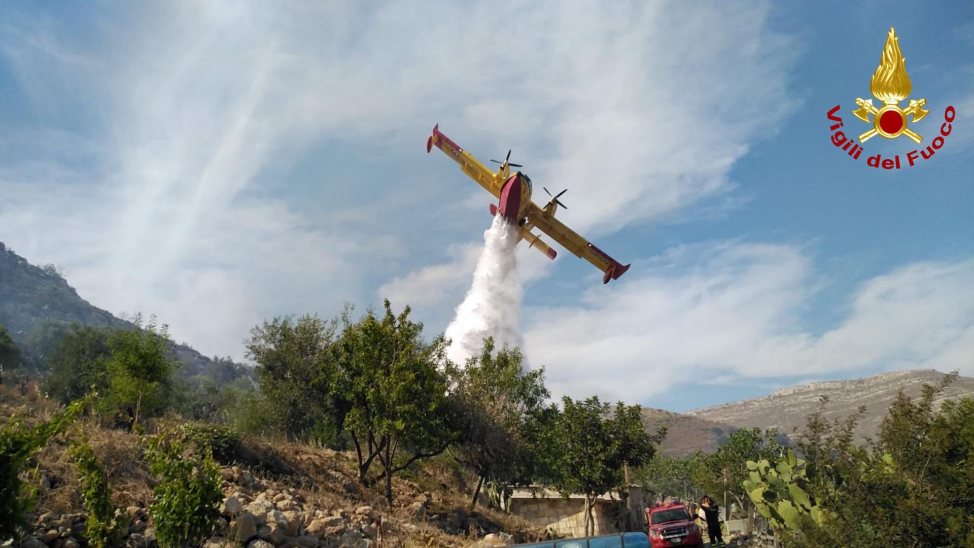 Brucia la Sicilia, fuoco da Palermo ad Altofonte, ad Alcamo: in fumo ettari di bosco
