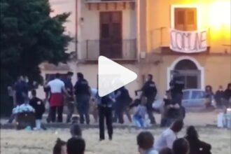 Maxi rissa alla Magione, bottigliate contro i poliziotti (VIDEO)