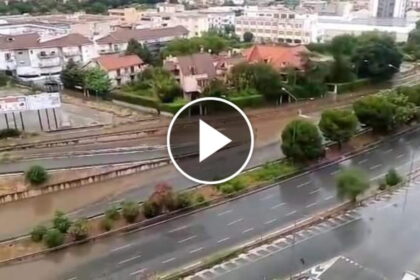 Notte d'inferno nel Palermitano, piove e c'è l'allagamento (VIDEO)