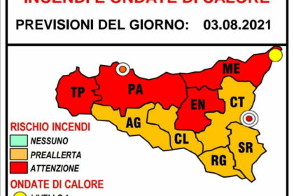 Nuova allerta rossa nel Palermitano, attesi oltre 40 gradi