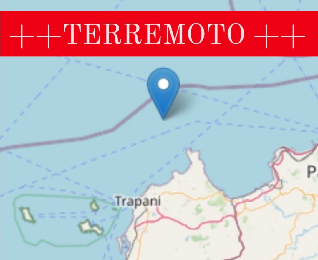 Sciame sismico a San Vito lo Capo, quarta scossa di magnitudo 3.4