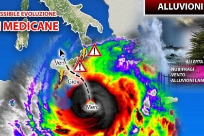 Medicane in avvicinamento sulla Sicilia, nuova allerta meteo