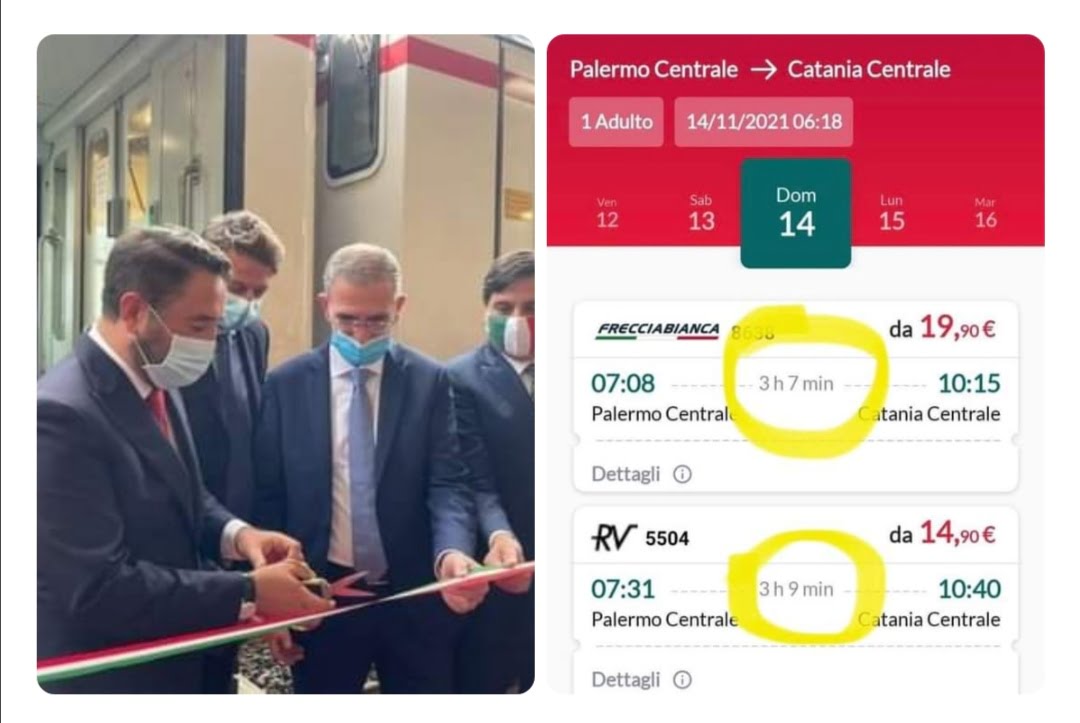 Da Palermo a Messina in 4 ore e mezza col Frecciabianca, resta il sogno dell'alta velocità
