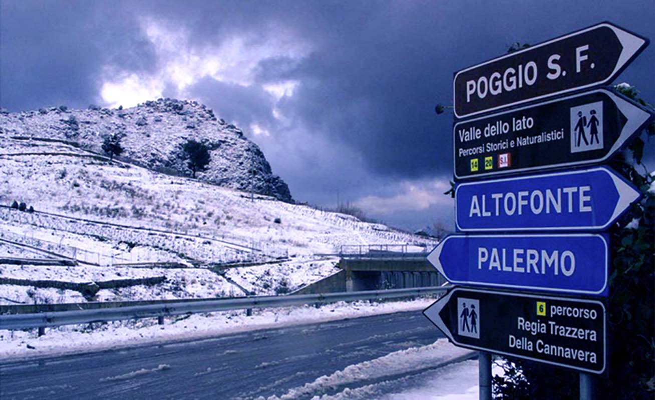 Freddo e neve anche a bassa quota, torna il gelo in Sicilia