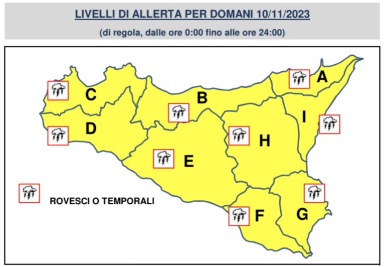 Allerta meteo gialla