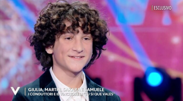 il giovane violinista siciliano Samuele Palumbo ospite a Verissimo