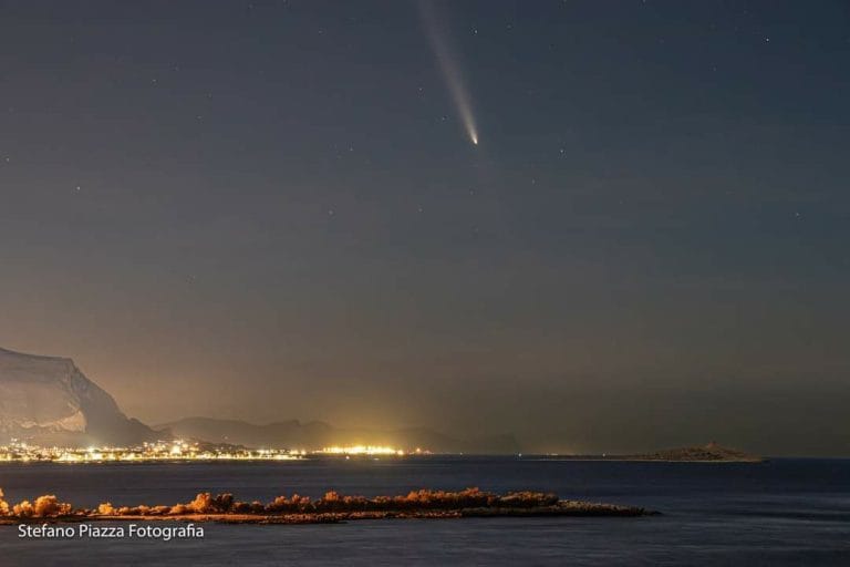 La cometa Tsuchinshan Atlas foto Stefano Piazza