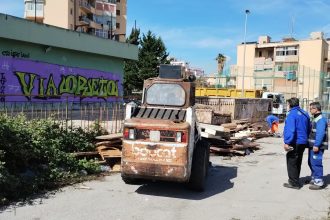 Operai RAP durante la rimozione vampe