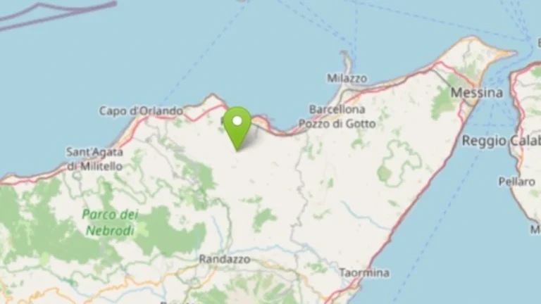 Scossa di terremoto Messina
