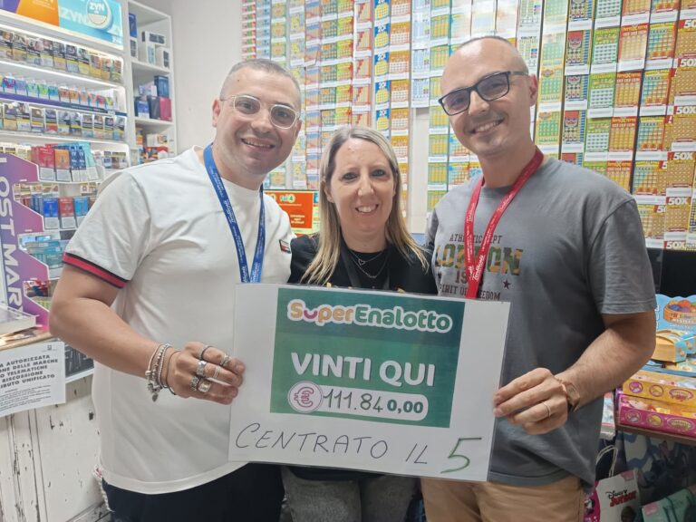 Colpo da 111mila euro al SuperEnalotto nel Palermitano: la schedina vincente
